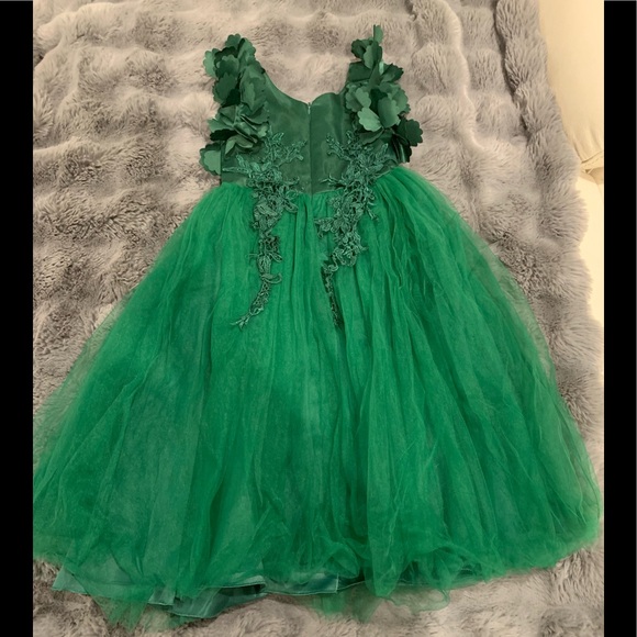 Trish Scully Bianca Gown size 3 emerald - Picture 3 of 3